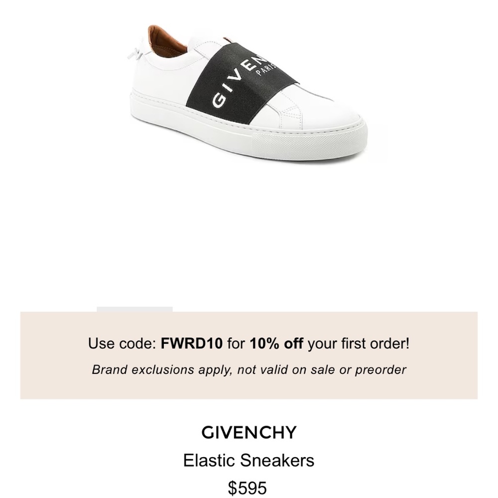 Givenchy white sneakers
